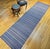 Textile Antique American Amish Rag Runner, Handwoven Wool & Cotton, Stripe Pattern, 3x17 For Sale - Image 7 of 12
