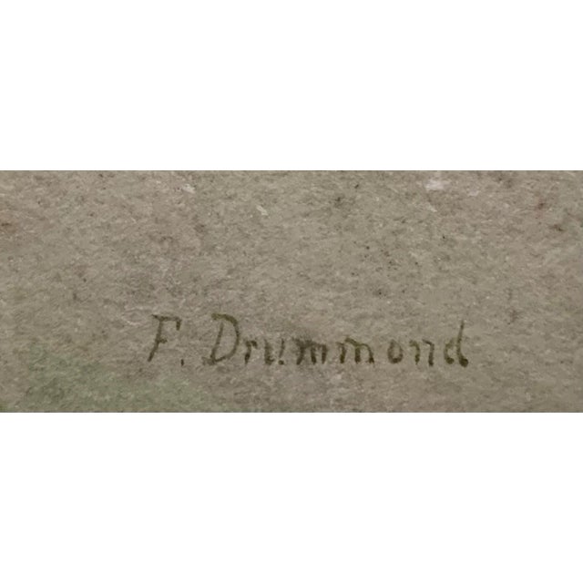 “English Garden” Watercolor by Frances Drummond For Sale - Image 11 of 12