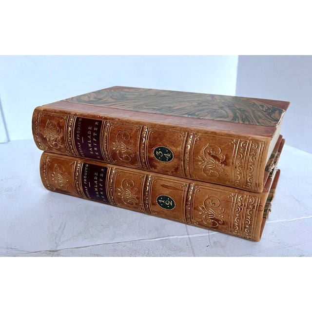 Antique Gustaf Froding Leather Bound Poetry Volumes From Sweden - Set of 2 For Sale - Image 4 of 11