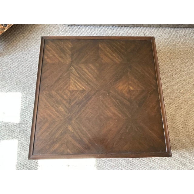 Late 20th Century Large Ming Dynasty Style Square Coffee Table For Sale - Image 4 of 4