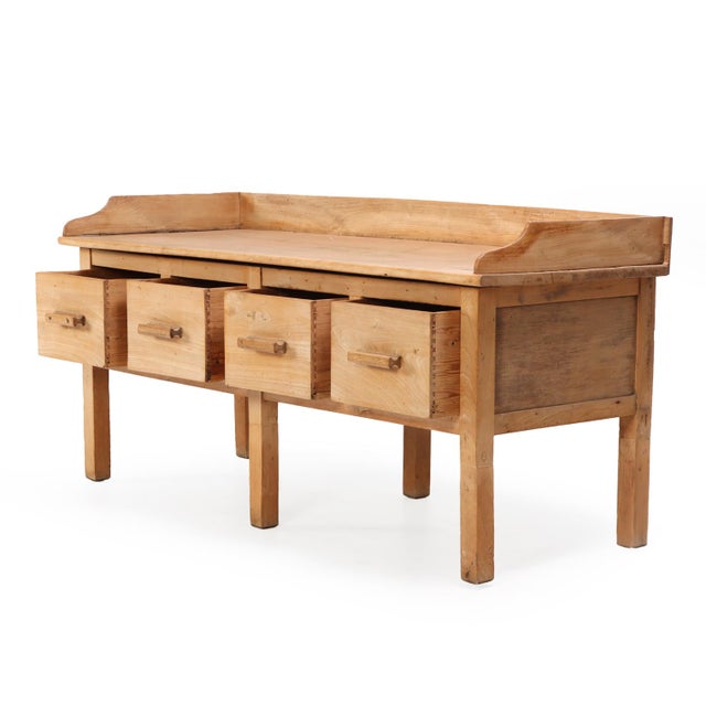 A Belgian Maple Bakery Table, C. 1930. For Sale - Image 4 of 5