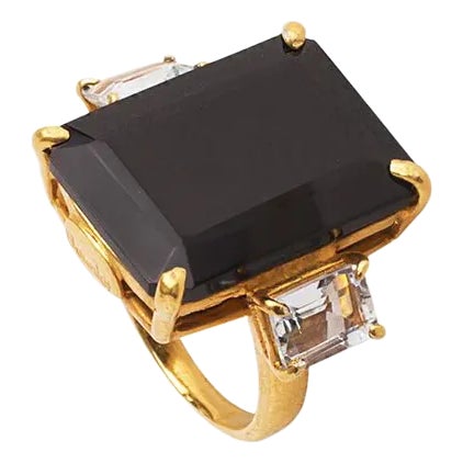 Solene Ring, Black, Size 6 For Sale