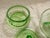 1930s Vintage Anchor Hocking Spiral Green Candy Dish & Catch All Set For Sale - Image 5 of 5