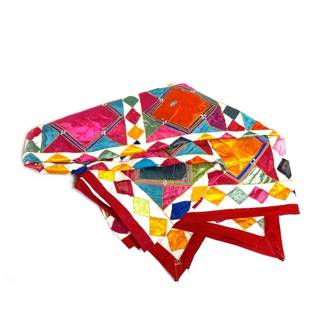 1950s 1950s Vintage Handmade Rajasthan Textile Throw For Sale - Image 5 of 5