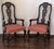 1940s Burl Walnut Queen Anne Style Pair of Armchairs For Sale - Image 10 of 18