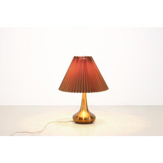 1960s Vintage Brass Orient Table Lamps by Jo Hammerborg, 1960s, Set of 2 For Sale - Image 5 of 6
