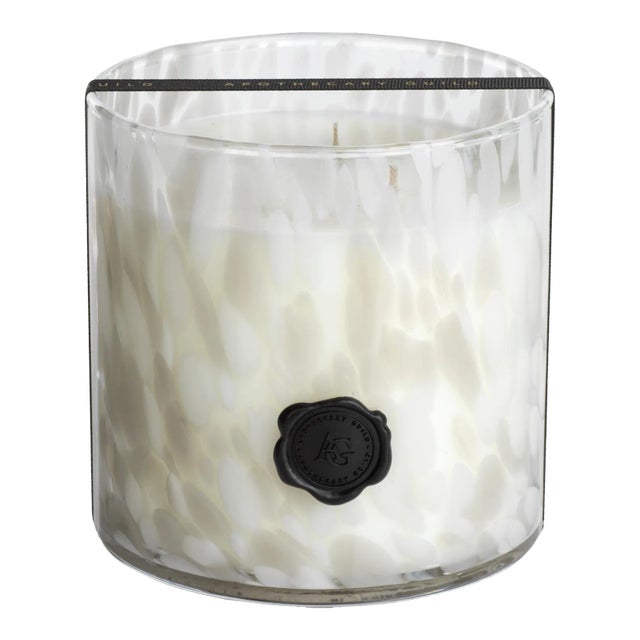 AG Opal Glass 3-Wick Candle Jar, Gardenia For Sale