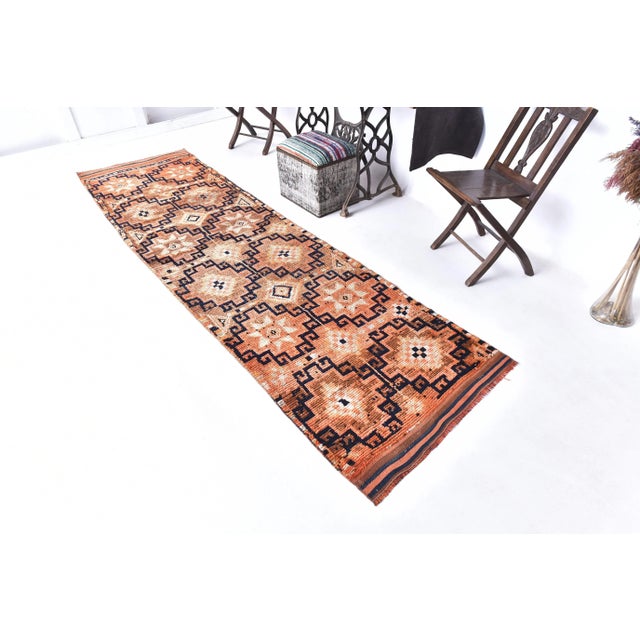 Vintage Runner Rug in Wool For Sale - Image 13 of 13