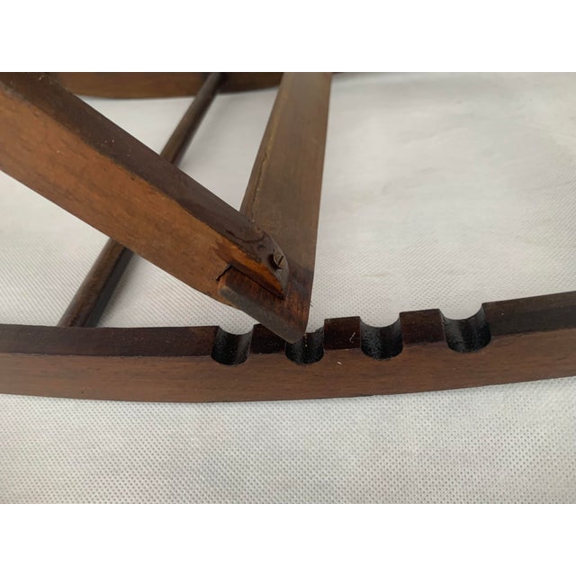 1940s Folding Pouf with Adjustable Height, 1940s For Sale - Image 5 of 17