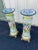 32" Porcelain Capodimonte Flower Painted Pedestals - A Pair For Sale - Image 6 of 12