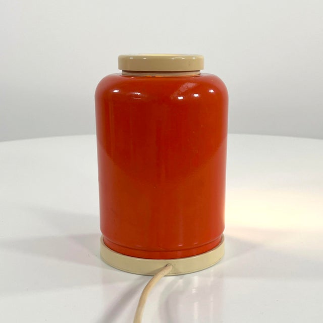 Metal Orange Eclipse Table Lamp by Goffredo Reggiani for Reggiani, 1960s For Sale - Image 7 of 10