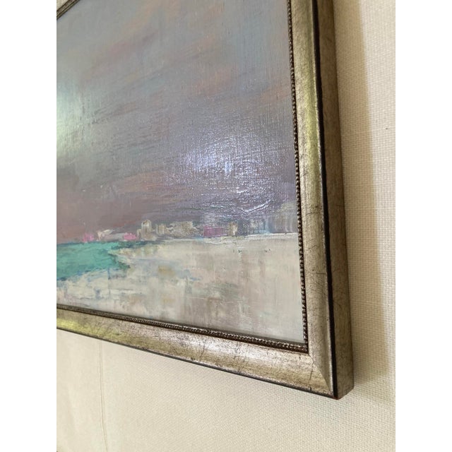 Contemporary “Rosemary Morning” Contemporary Seascape Oil Painting, Framed For Sale - Image 3 of 6