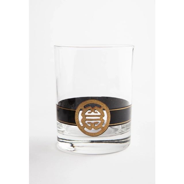 Black & Gold Shou Tumblers by Cera for Neiman Marcus For Sale - Image 4 of 6