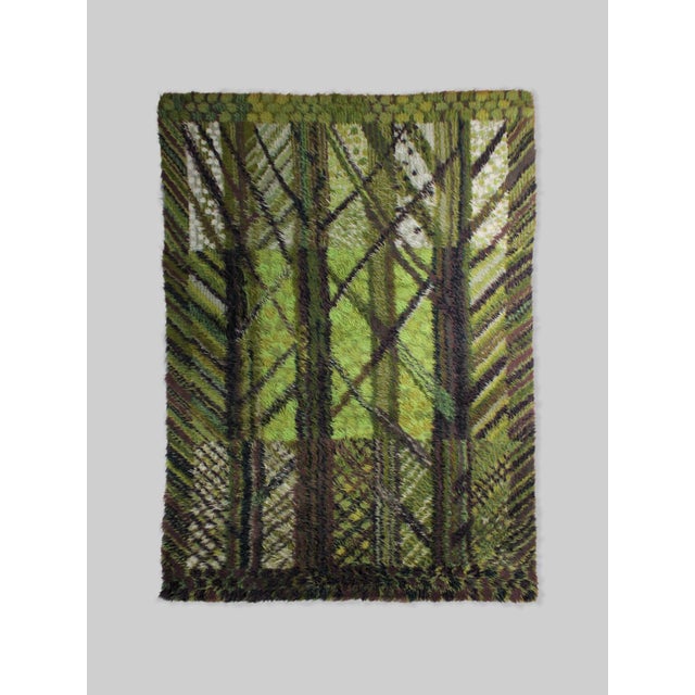 1950s Kolmården Pure Wool Rya Rug by Marianne Richter, 1950 For Sale - Image 5 of 5
