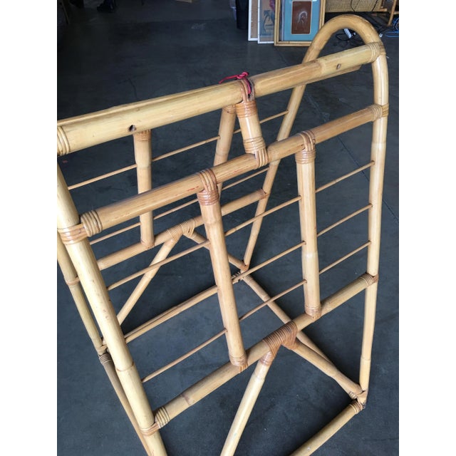 1950s Restored Vintage MidCentury Rattan Arched Drying Rack Chairish