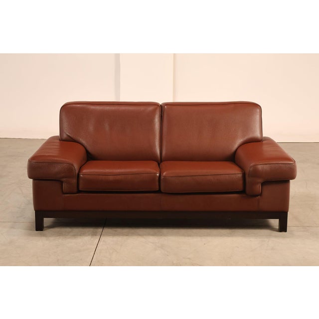 Formenti Italian Leather Loveseat For Sale - Image 10 of 18
