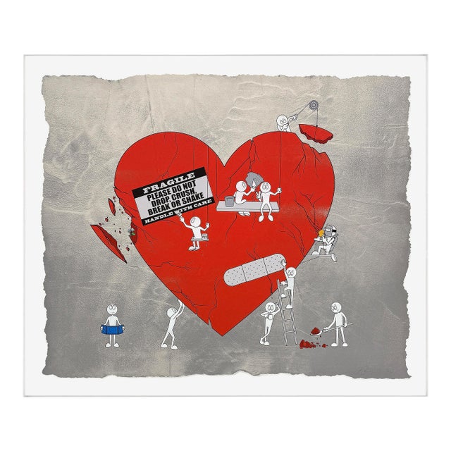 Kai, Mending Love (Framed Hand Signed Serigraph), 2022 For Sale