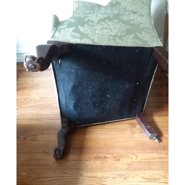 Late 18th Century Large Georgian Wingback Armchair, English or Irish For Sale - Image 5 of 7