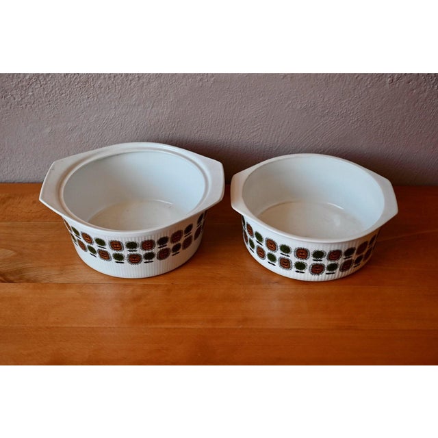 Floral Porcelain Ovenproof Casseroles by Digoin Sarreguemines, 1970s For Sale - Image 4 of 7
