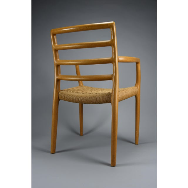Model 68 Armchair in Oak and Papercord by Niels Otto Møller for J.L. Møllers Møbelfabrik, 1981 For Sale - Image 14 of 18