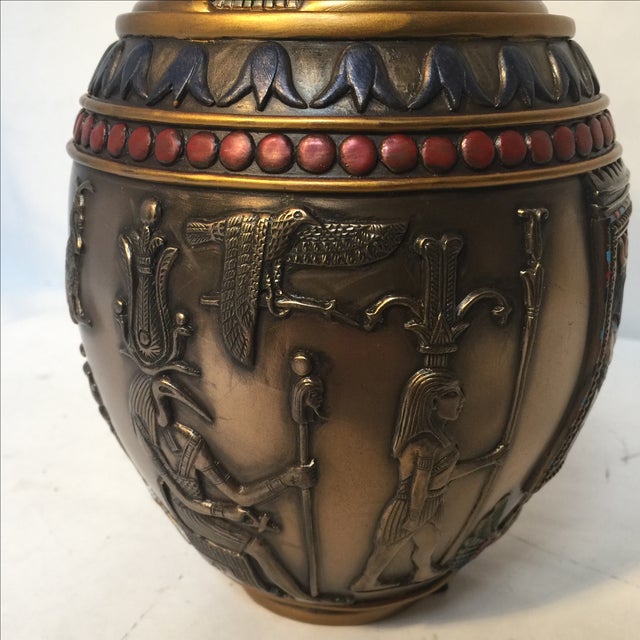 Large Egyptian Cat Urn Chairish