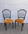 Vintage Mid Twentieth Century 1950’s Black Italian Chiavari Chairs, a Pair For Sale - Image 10 of 10