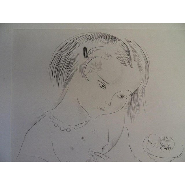 Modern Mily Possoz, La jeune fille cousant, Etching For Sale - Image 3 of 7