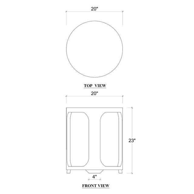 Modern Round Side Table For Sale - Image 9 of 9