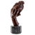 Brown Art Deco Artist, Brown Patinated Woman's Head Sculpture, Bronze For Sale - Image 8 of 8