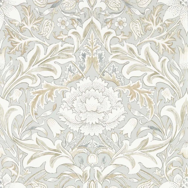 Morris & Co Simply Severn Wallpaper in Dove - a Sample For Sale
