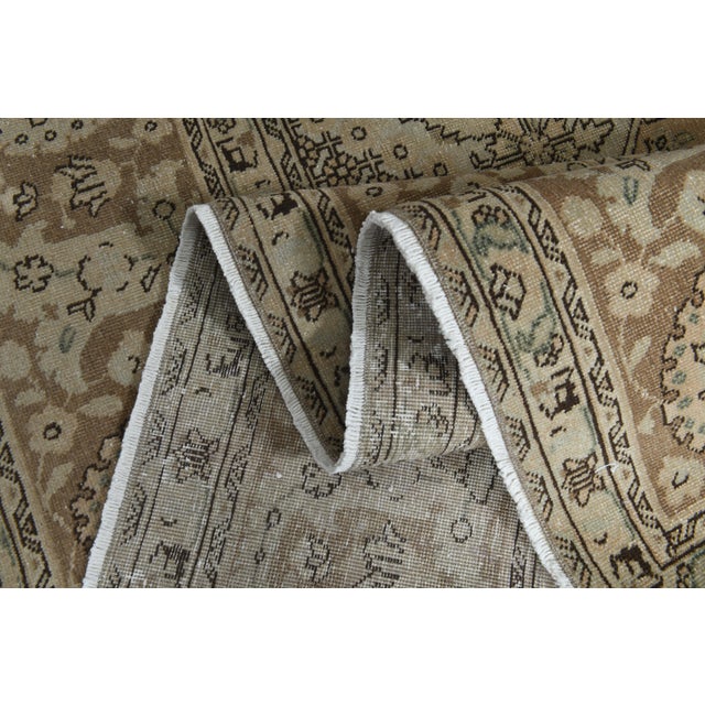 1970s Vintage Persian Handknotted Wool Orange Oversize Area Rug For Sale - Image 10 of 11