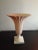 Vintage Lenox Porcelain Pink Fluted Vase on Beige Pedestal For Sale In Dallas - Image 6 of 7