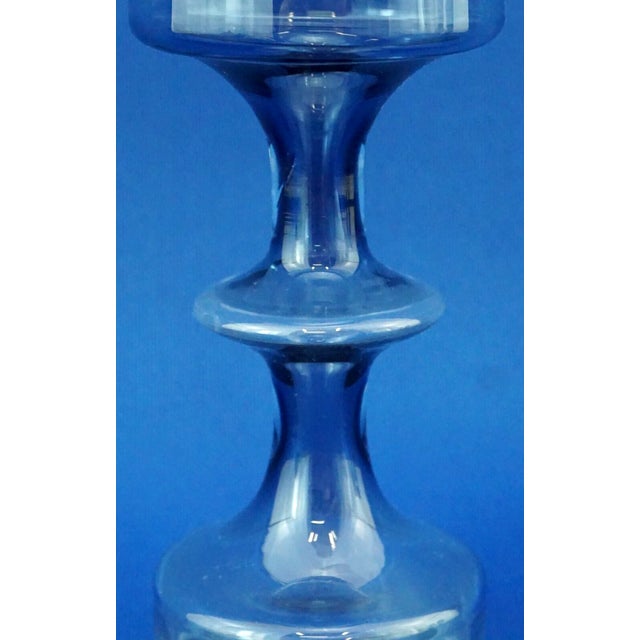 1960s Vintage Finnish Blown Glass Vase by Nuutajarvi Notsjo, 1969 For Sale - Image 5 of 14