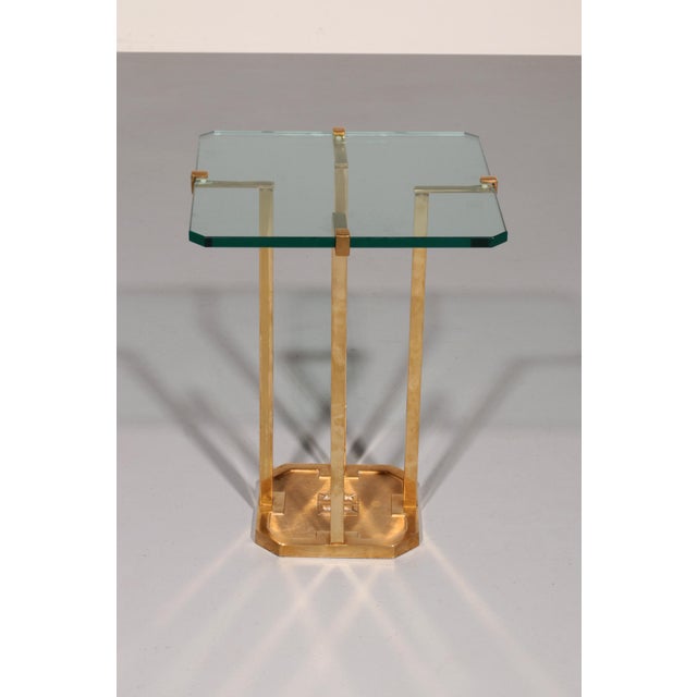 Gold T18 Side Tables Polished Brass by Peter Ghyczy, 1970s For Sale - Image 8 of 9