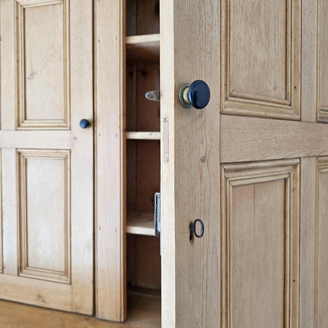Antique English Pine Housekeeper's Cupboard - Circa 1880 For Sale - Image 10 of 15