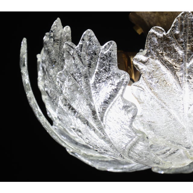 1980s Verona, Luxury Italian Murano Glass Ceiling Light or Flush Mount For Sale - Image 12 of 12