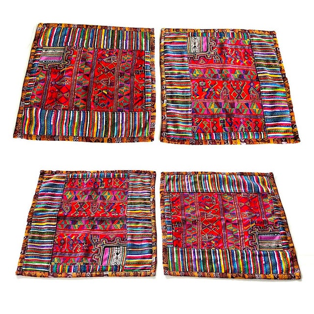 Vintage Patchwork Guatemalan Textile Pillows, a Pair For Sale - Image 10 of 15