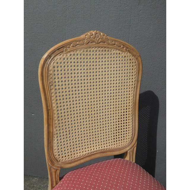 Vintage French Provincial Cane Back Pink Dining Chairs ... (640 x 640 Pixel)