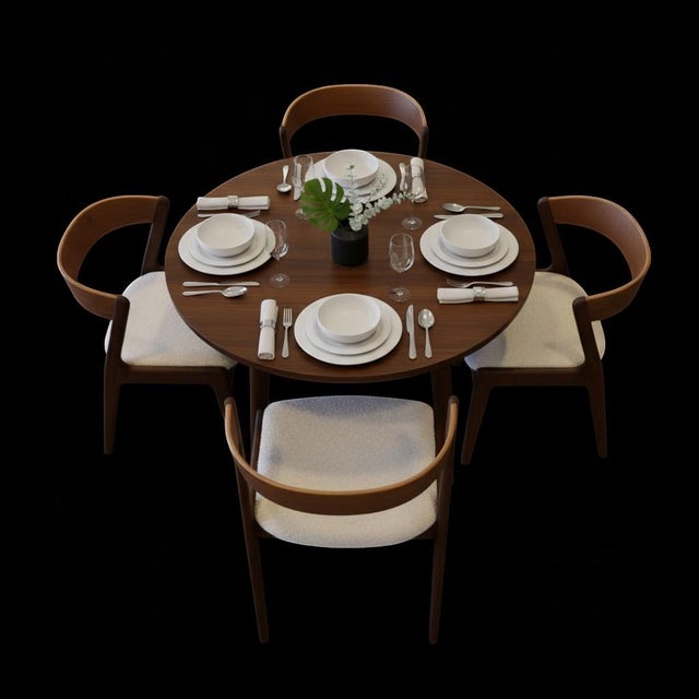 Danish Fire Chair in Teak and Light Bouclé Fabric, 1960s For Sale - Image 16 of 18