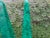 1970s Pair of Large Carved Wood Faux Malachite Obelisks For Sale - Image 5 of 12