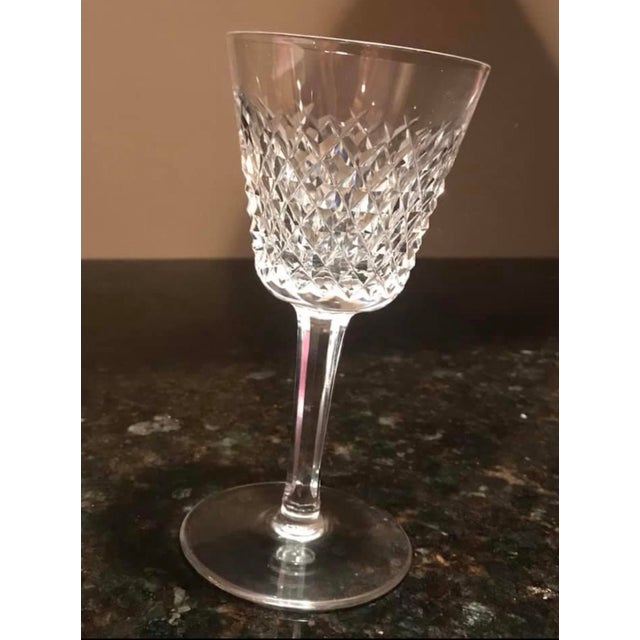 Transparent Vintage Waterford Lismore Crystal Stemware Set of 24, Mid-Century Irish For Sale - Image 8 of 12