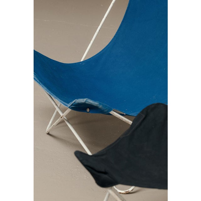 Butterfly Chair with Hocker, 1970s For Sale - Image 4 of 10