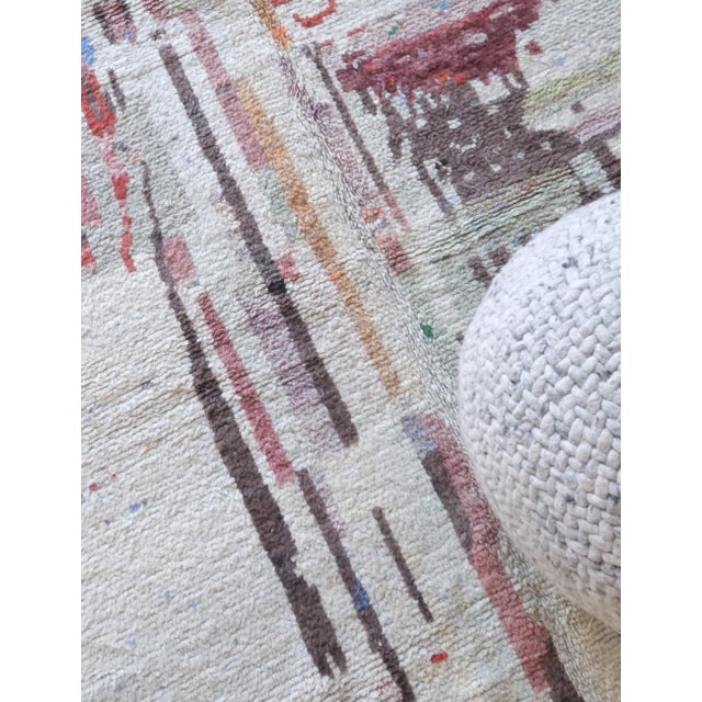 2020s Moroccan Abstract Wool Rug - 7.9 X 6 Ft For Sale - Image 5 of 8