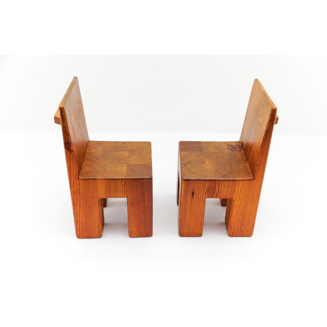 Vintage Scandinavian Children's Dinner Set in Pine, 1960s, Set of 5 For Sale - Image 17 of 18