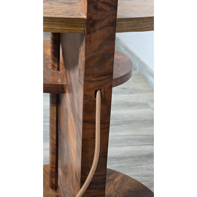 Art Deco Floor Lamp in Wood For Sale - Image 5 of 13