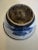Antique Chinese porcelain bowl. Small in stature. Pretty hand painted cobalt blue and white with brown rim detail.