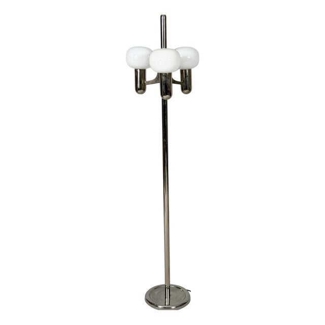 Mid-Century Modern Floor Lamp by Gaetano Sciolari, Italy, 1970s For Sale