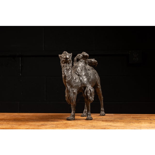 Early 20th Century Early 20th Century Late Meiji Era Okimono Camel Sculpture For Sale - Image 5 of 7
