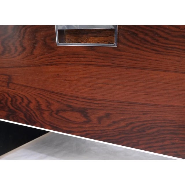 Mid Century Modern Rosewood Two Drawers End Table NightStand by John Stuart For Sale - Image 12 of 13