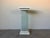 Glass 80's Postmodern Faux Stone and Glass Pedestal For Sale - Image 7 of 13